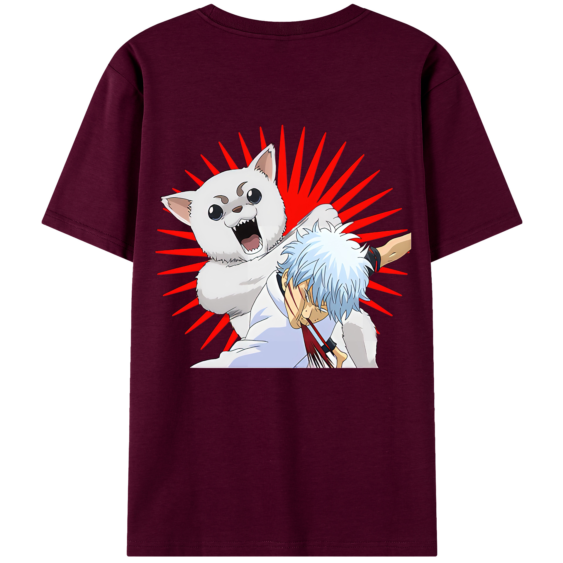 （画像用） ぎんたま 坂田銀時（さかたぎんとき） 神楽 志村新八（しむら しんぱち） GINTAMA Sakata Gintoki Kagura Shimura Shinpachi レディース半袖Tシャツ(バックプリント)